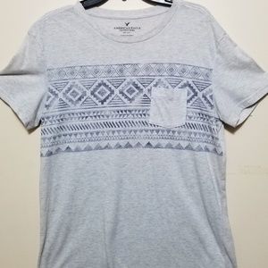 AE Off White Diamond Graphic Pocket T. Size M